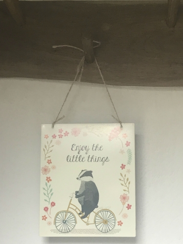 Photo Gallery Image - Badger Sign in Rosemary Cottage