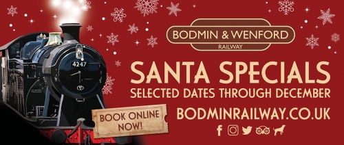 Santa's Special Trains at Bodmin & Wenford Railway