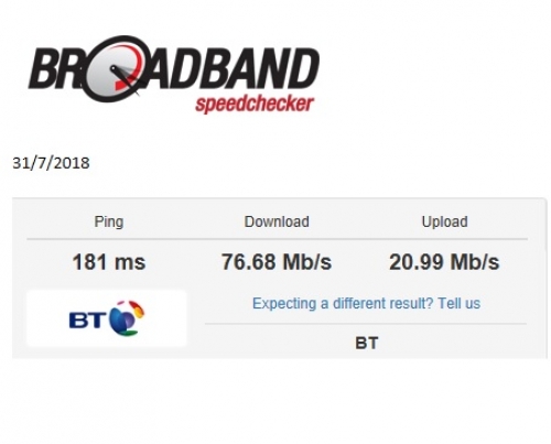 Badgers Sett Holiday Cottages now has Broadband speed of 75 mb!